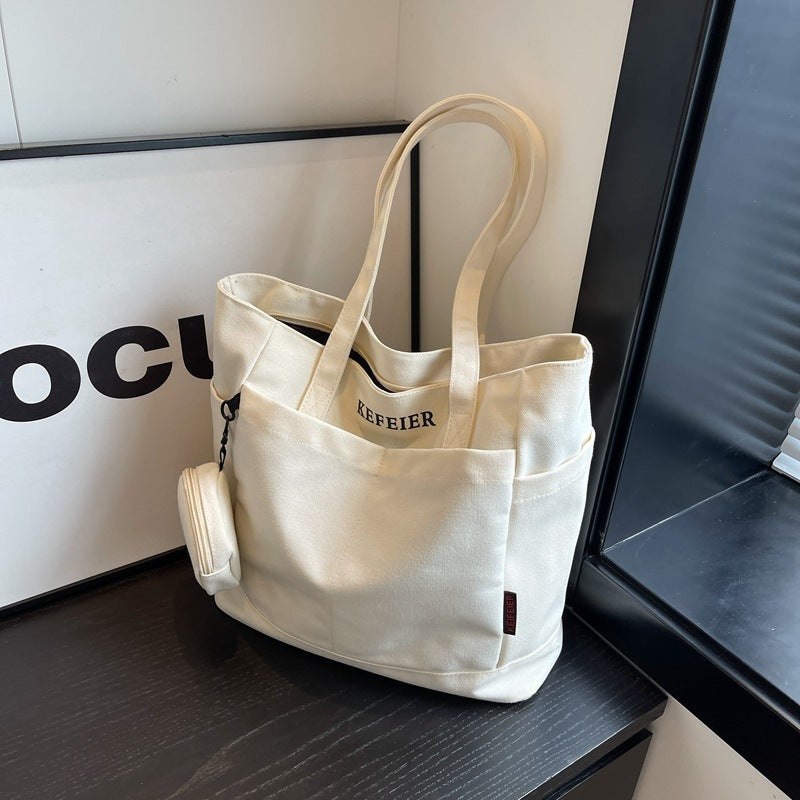Canvas Shoulder Leisure Tote Bag