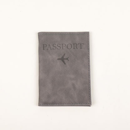Funda protectora de cuero para pasaporte con gran capacidad