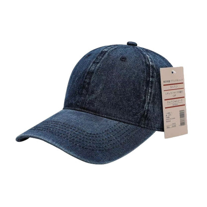 Denim Baseball Cap Herren Sonnenhut mit breiter Krempe
