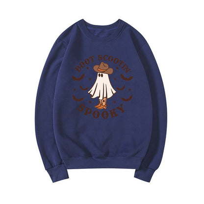 Boot Scootin Gruseliges Sweatshirt Halloween Hoodie Cowboy Geist