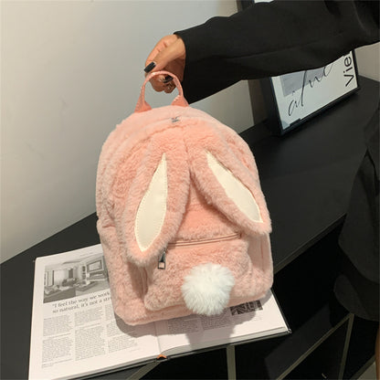 Linda mini mochila con orejas de conejo