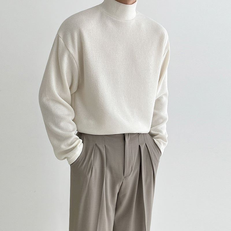 Thickened Versatile Cotton Solid T-shirt Male