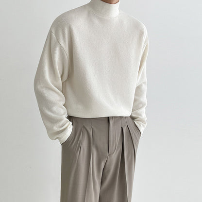 Thickened Versatile Cotton Solid T-shirt Male