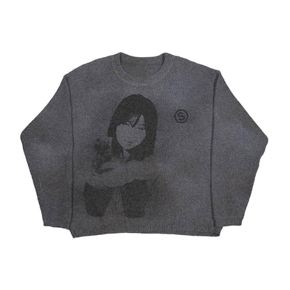 Nuevo suéter de mujer para otoño e invierno, jersey de punto.