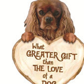Love Dog Acrylic Key Ring Pendant
