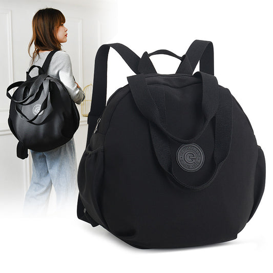 Black Round Multifunctional Backpack