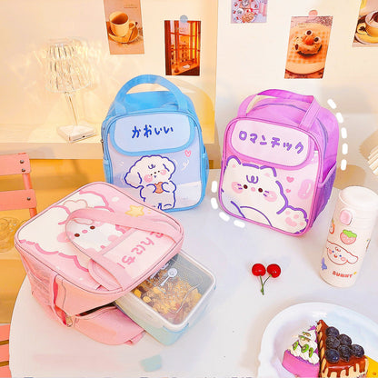 Bolsa de almuerzo portátil con aislamiento, linda y creativa