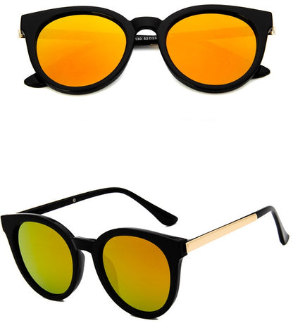 Gafas de sol de ojo de gato rosa para mujer, gafas de sol cuadradas con espejo para mujer, gafas de sol con revestimiento de marca de moda.