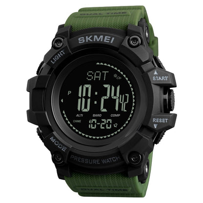 Reloj con brújula y calendario deportivo para exteriores para hombre, multifuncional.