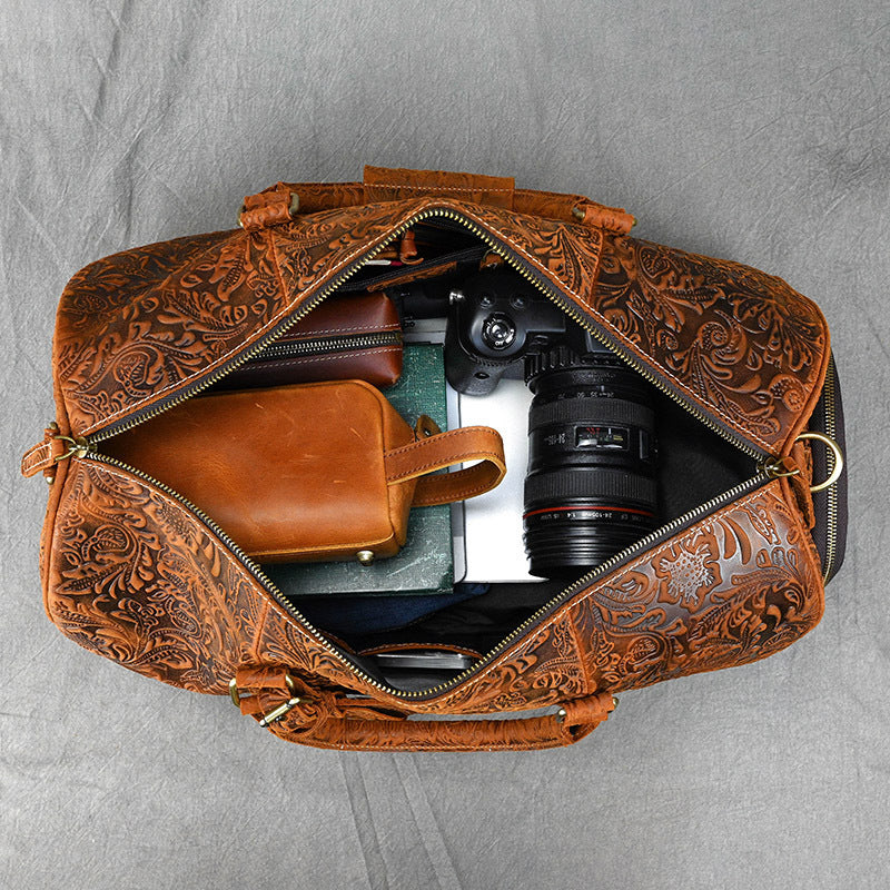 Rustic Luxe Vintage Leather Handbag