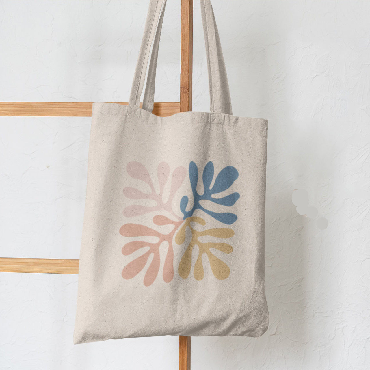 Butterfly Mushroom Printed Canvas Bag Shoulder Bag
