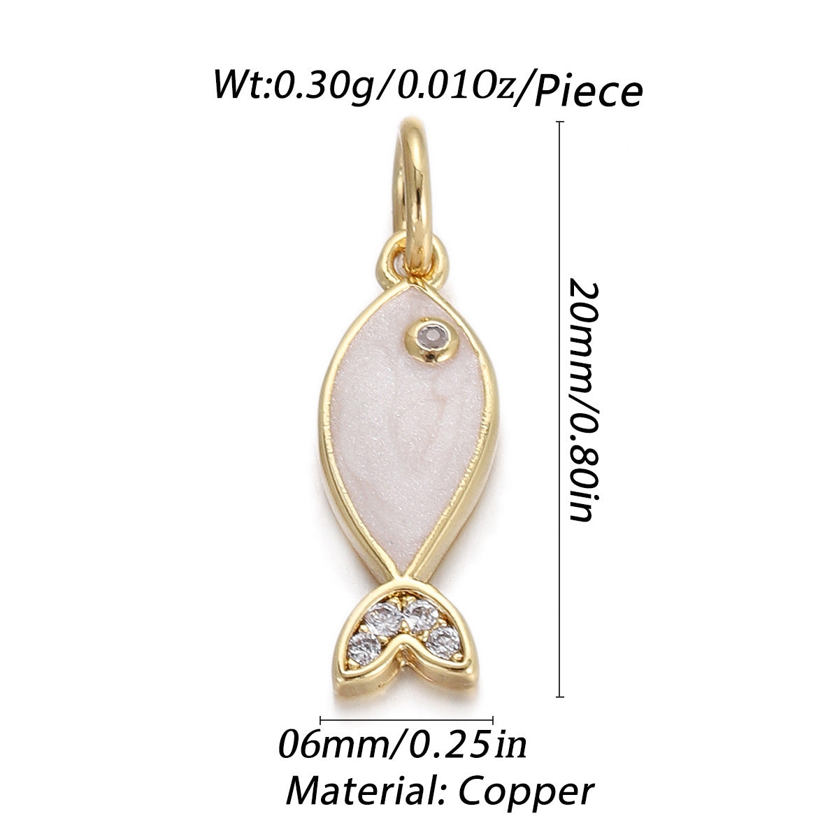 Animal Series Pendant Drop Oil Inlaid Zircon Diy Bracelet Necklace