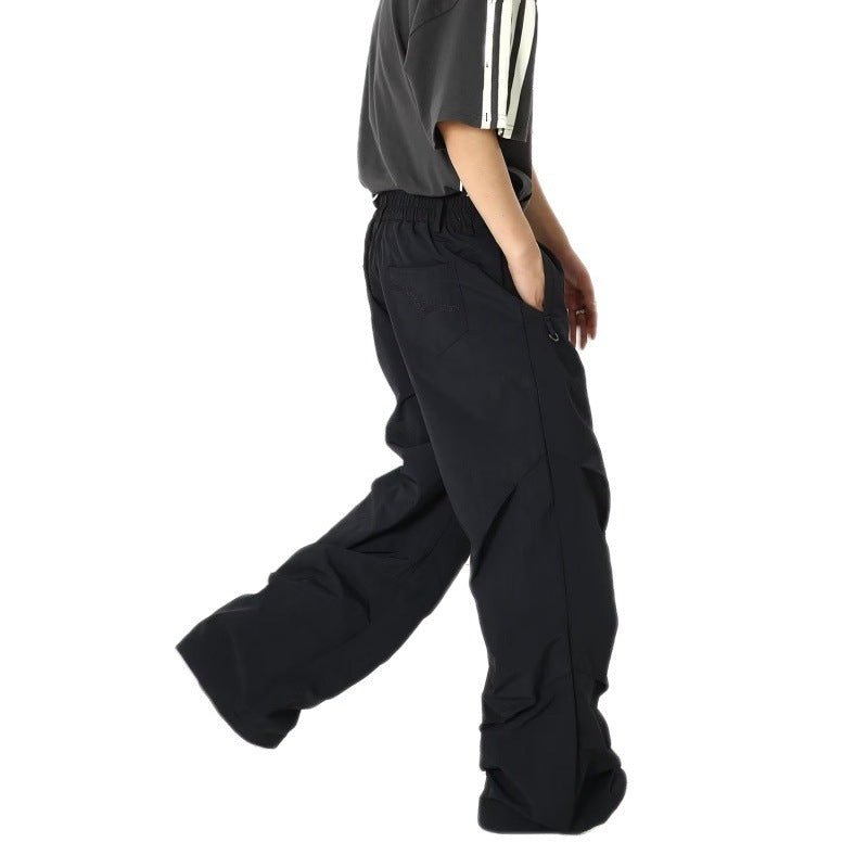 American Design Pleated Workwear Casual Pants Men - BAGMODA