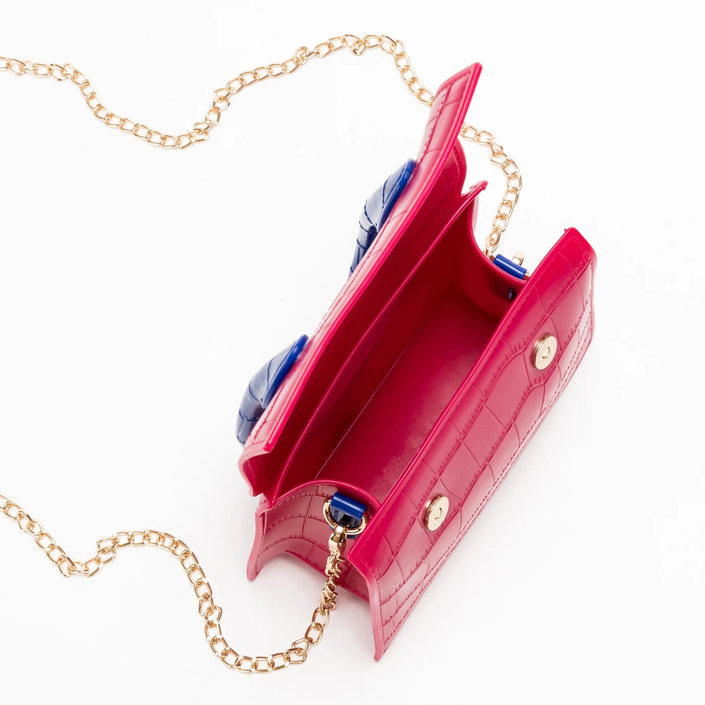 Vibrant Crocodile Pattern Jelly Mini Purse