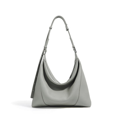 Bolso de hombro de piel con diseño especial
