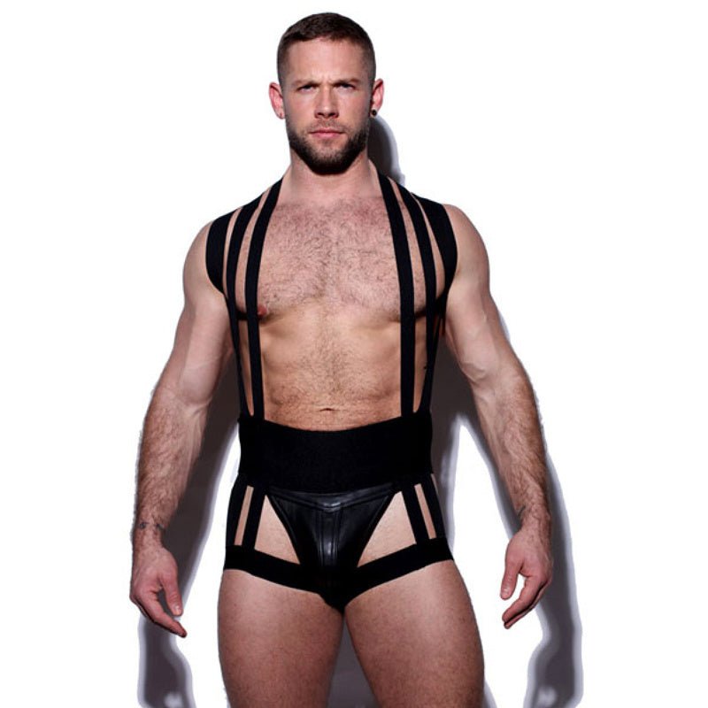 Men's Shapewear Top With A Tight Waistband And Chest Waistband Vest - BAGMODA