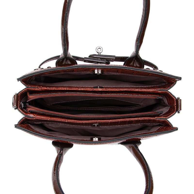 Crocodile leather Shoulder bag