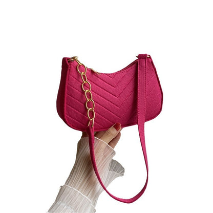 Bolso bandolera sencillo de moda, bolso de hombro de gran capacidad.