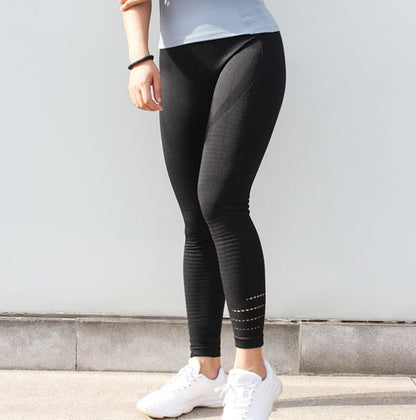 Neue Yogahosen Damen eng elastisch hohe Taille Laufhose Pfirsich Hüfte Fitnesshose Sportanzughose