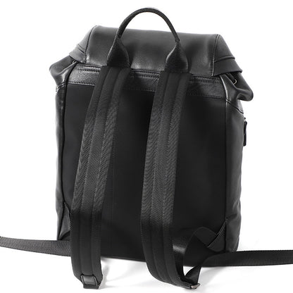 Mochila de cuero negra
