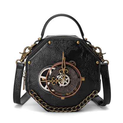Bolso de hombro estilo retro industrial punk