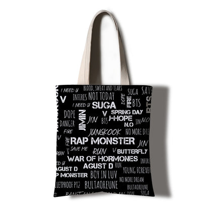 Handbag student letter art travel tutorial bag