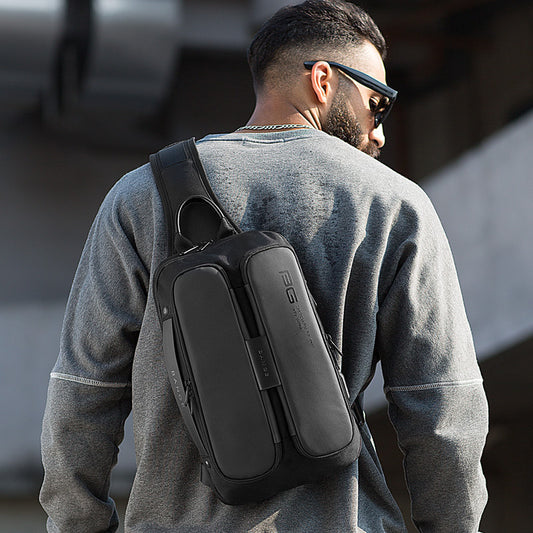 BANGE Outdoor USB Technology Chest Bag for Men