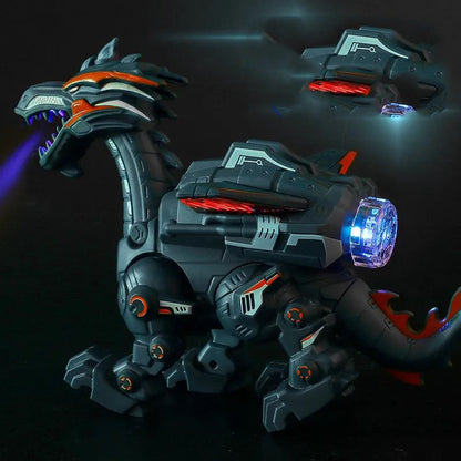 Elektrisches Spray Mechanisches Dinosaurier-Spielzeugmodell Multifunktionales Sound- und Lichtspielzeug