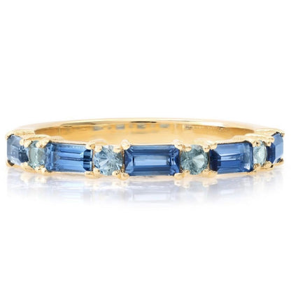 Dreiteiliges Ringset mit eingelegtem Zirkonia aus einer Legierung
