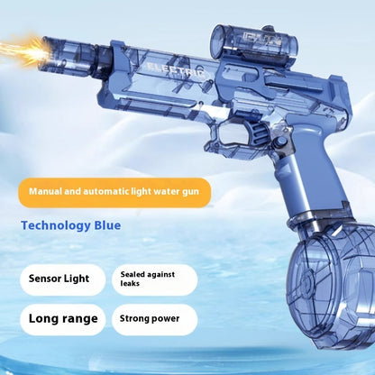 Pistola de agua eléctrica Fire Rat, luz fría, totalmente automática, juguete de verano, deportes, entretenimiento, regalos para niños, AC223