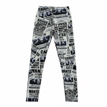 Leggings con estampado digital, medias, nueve pantalones para mujer