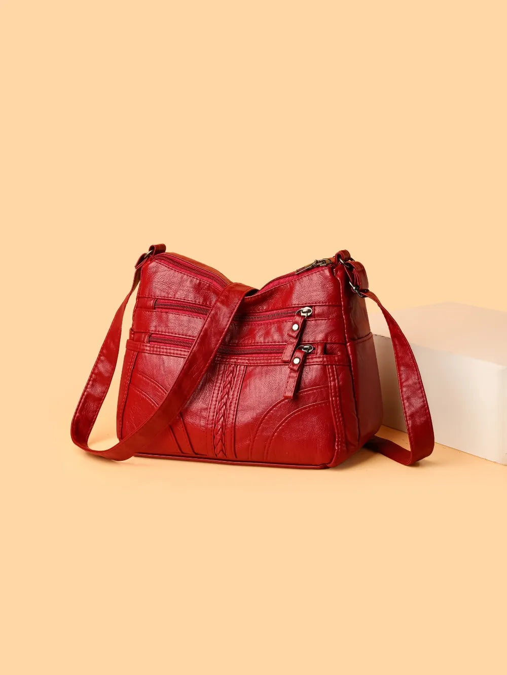 Sleek Leather Shoulder Bag