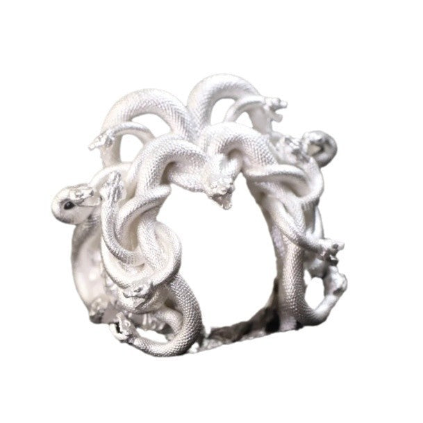 Fashion Creative Medusa Queen Antique Coin Ring