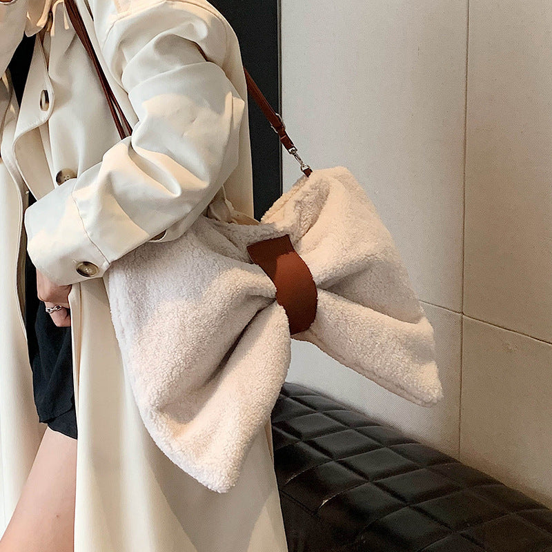Trendy Canvas Bow Bag