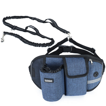 Riñonera para entrenamiento de perros, manos libres, para exteriores, para correr, pasear y almacenar comida y agua.