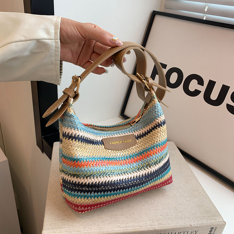 Casual Chic Woven Tote Bag