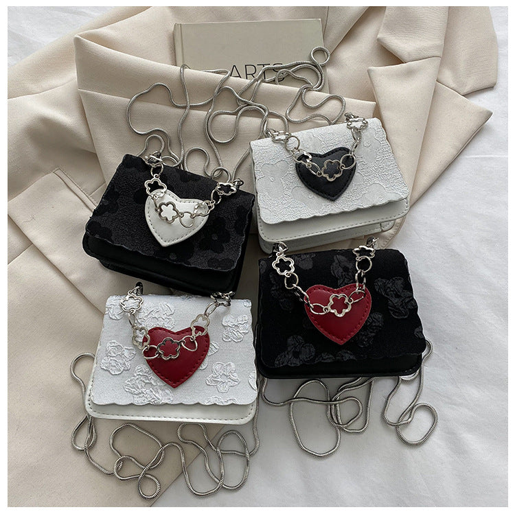Peach Heart small square