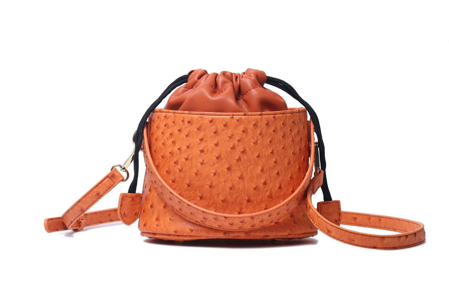 Mini bucket bag with single shoulder bag