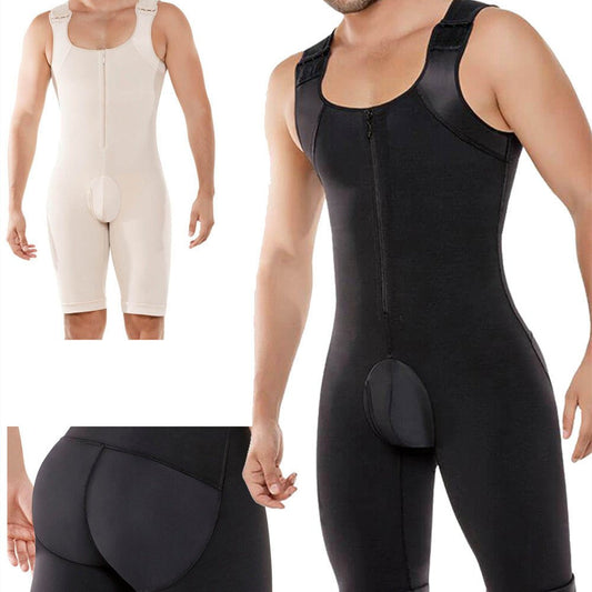 Peach Pants Jumpsuit Lift Body Shape For Men - BAGMODA