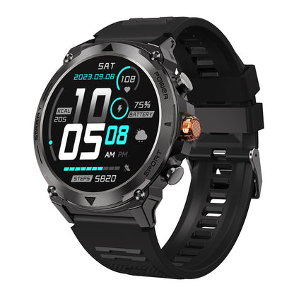 Reloj inteligente deportivo T53 con Bluetooth, llamadas, para exteriores, triple protección, pantalla AMOLED de 143 pulgadas, control de la frecuencia cardíaca y la presión arterial.