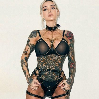 Dessous Leder Sexy Kleidung Bindung Einschränkungen