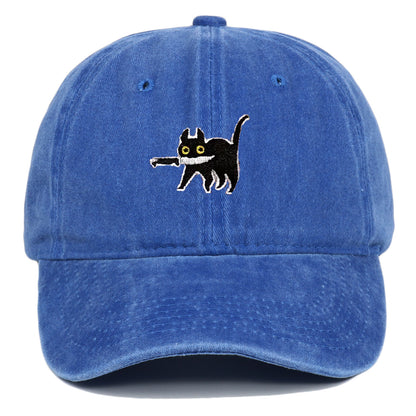 Sombrero para exteriores desgastado con bordado retro