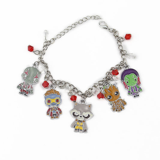 Classic Movie Guardians Of The Galaxy Charms Bracelets Marvel Comics Raccoon Superhero Bracelet & Bangle Jewelry