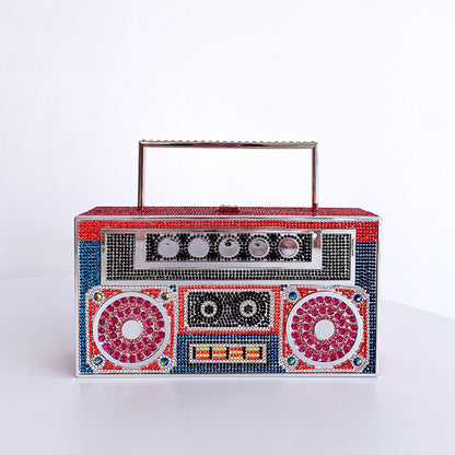 Diamonds Radio Clutch - BAGMODA