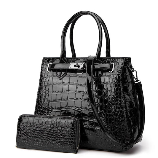 Crocodile leather Shoulder bag