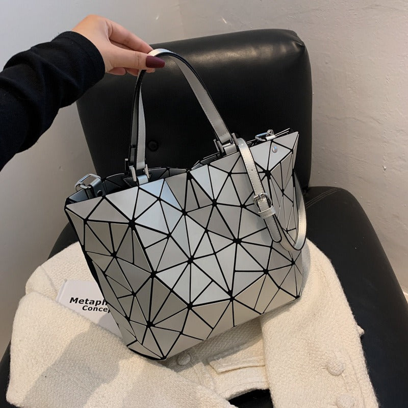Geometric Rhombus Tote