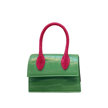 Vibrant Crocodile Pattern Jelly Mini Purse - BAGMODA