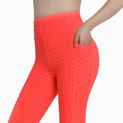 Pantalones de yoga para mujer, leggings con bolsillo para correr y deportes