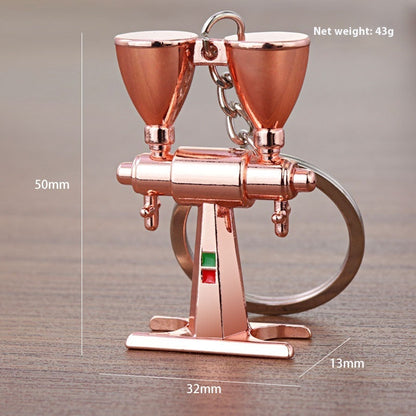3D Kaffee Schlüsselanhänger Metall Autoschlüssel Anhänger