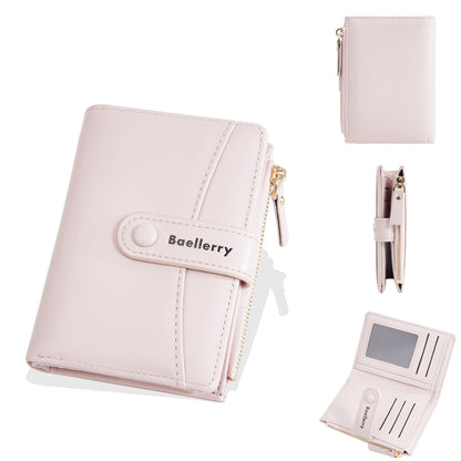 Damen Brieftasche Mode Pu Kurze Brieftasche